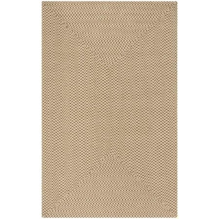 Safavieh 2 ft.-3 in. x 14 ft. Runner Braided- Beige and Brown Hand Made Rug BRD173A-214